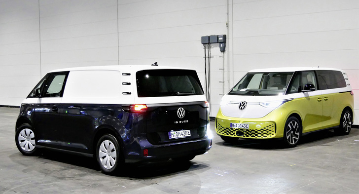 VW Nutzfahrzeuge hat seinen Händlern ein erstes Kontingent an Elektro-Bullis gebracht. - © Bild: SBZ / Dietrich
