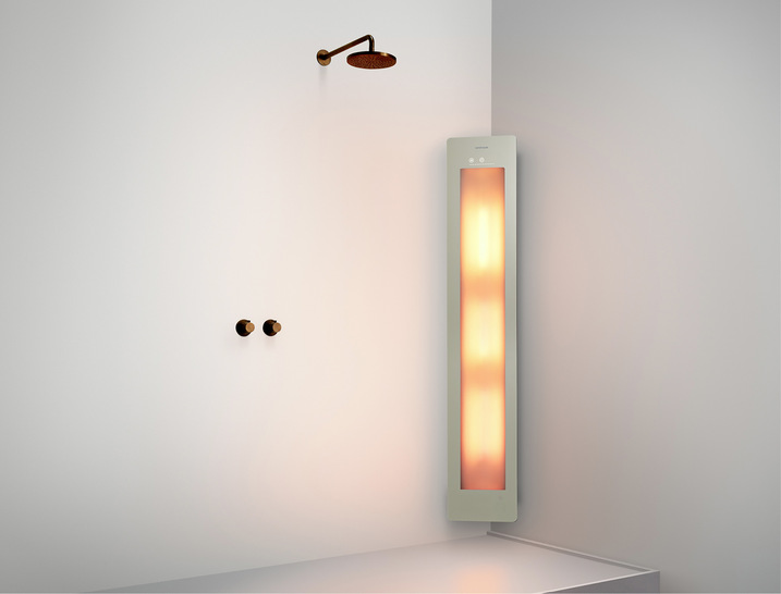 Jedes Sunshower-Modell kann als Unterputz- oder ­Aufputzvariante eingebaut ­werden (Letztere auch in der Ecke des Duschbades).