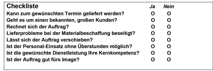 Ob ein Auftrag lohnt oder nicht, hängt von vielen Faktoren ab.