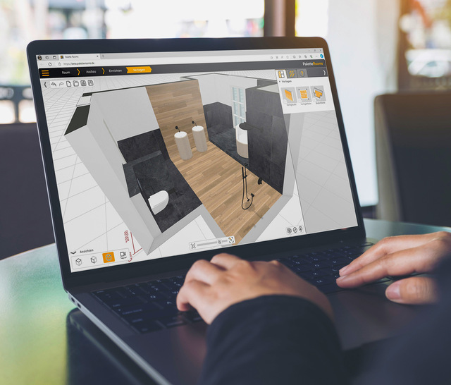 Die Bedienung von Palette Rooms ist so intuitiv, dass keine aufwendige Einarbeitung und keine CAD-Kenntnisse erforderlich sind.