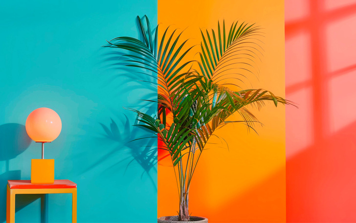 Dopamin-Farbkombinationen stammen typischerweise aus mehreren Farbfamilien. Wenn Sie wie hier in ähnlichen Nuancen, also in Helligkeit und Sättigung analog ausgewählt werden, passen sie besonders gut zusammen und versprühen gute Laune.