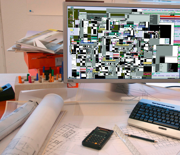 Computerviren, -würmer & Co. können neben diesem „Bildschirmsalat“ auch erheblich ernsthaftere Schäden verursachen.