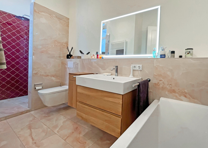 Um Ruhe in den Raum zu bringen, muss man harmonisieren und geschickt planen, ohne an Fläche zu verlieren.