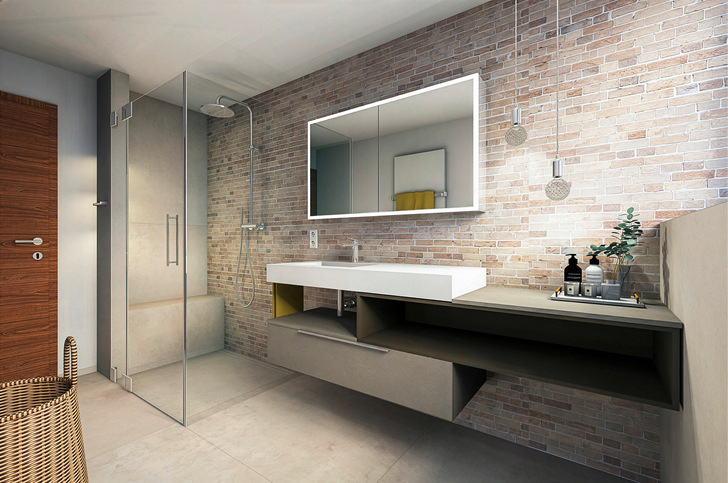 Mit Palette CAD hat Kauderer Haustechnik einen kundenorientierten Planungsprozess etabliert. Die fotorealistischen Renderings erlauben es , das fertige Bad vor Baubeginn in allen Details zu sehen.