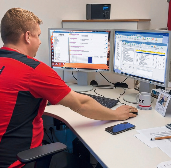 Handwerk digital: Egal, ob Angebote, Rechnungen oder sonstige Geschäftspapiere erstellt und verschickt werden müssen, alles läuft bei Henning Heesch zentral über die Bürosoftware.