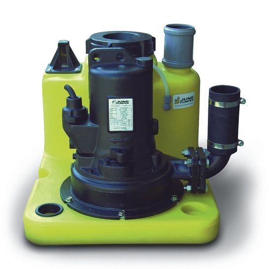 Die Abwasserentsorgung erfolgt über die Hebeanlage Compli 100 von Jung Pumpen