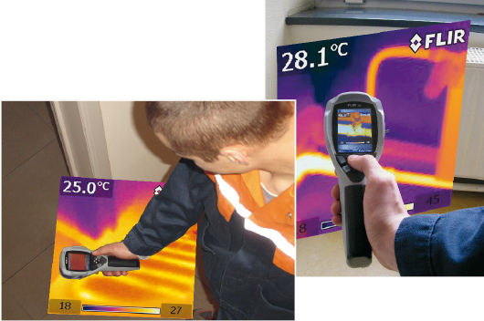 Ob für die Lokalisierung von Leitungen, für die Ortung von Wärme- und Leitungslecks, von Rohrverstopfungen oder für die Wartung gebäudetechnischer Anlagen: Thermografie-Kameras sind vielseitig einsetzbar