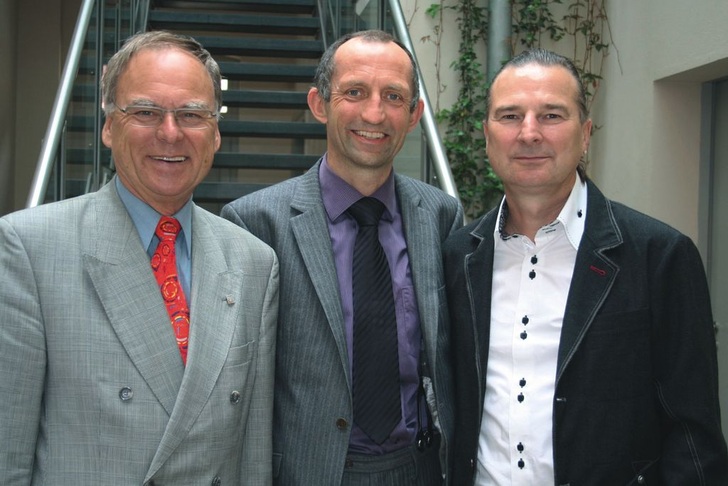 Ehrenamtsträger: Die Bufa-Leitung wechselte von Rainer Schaefer (links) zu Ulrich Leib (Mitte). Peter Neß ist neuer Stellvertreter