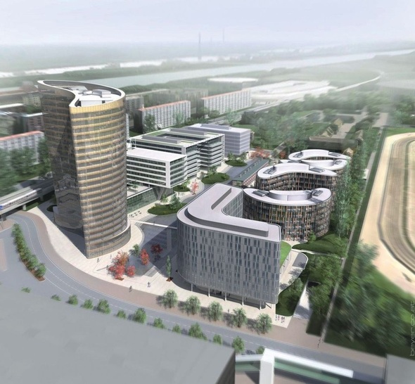 Der Gebäudekomplex „Viertel Zwei“ ist eines der wichtigsten Großprojekte der Stadt Wien