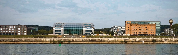 Das neue Luxushotel Kameha Grand Bonn ist Teil des aus ­ acht Gebäuden bestehenden neuen Stadtviertels Bonner Bogen.