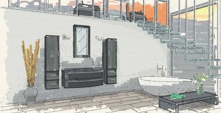 Die neue Version 7.3 von ­Palette lässt CADZeichnungen wie Handzeichnungen wirken. Sie können aus der Planung heraus mit einem Mausklick erzeugt werden.