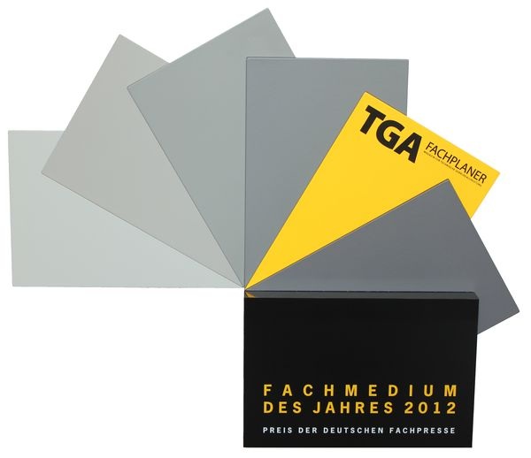 Die Fachzeitschrift TGA Fachplaner, ein Schwestermagazin der SBZ, ist “Fachmedium des Jahres 2012“ in der Kategorie Architektur/Bau