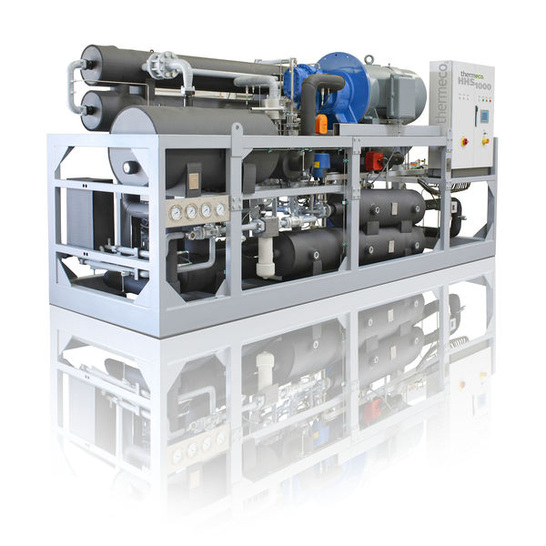 Die Hochtemperaturwärmepumpe thermeco2 HHS1000 von Thermea.