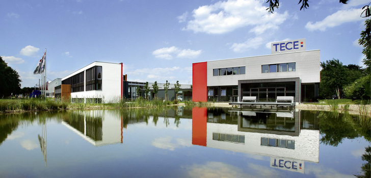 Das Firmengebäude von Tece am Standort Emsdetten.