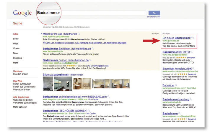 Effizienter Suchmaschinenwerbung widmet sich der VDS-Ratgeber ebenfalls. Er zeigt auf, wie man bei Google & Co. buchstäblich nach oben kommt.