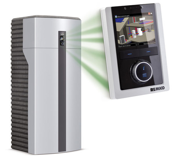 Neueste Entwicklung von Remko ist die Wärmepumpe Smart-WP, die mit Schüco Regelungstechnik ausgestattet wurde.
