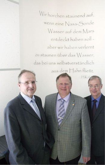 Informierten die Presse im Stuttgarter Verbandshaus (v.l.): Hauptgeschäftsführer Dr. Hans-­Balthas Klein, Verbands­vorsitzender Joachim Butz und Geschäftsführer Dietmar Zahn.