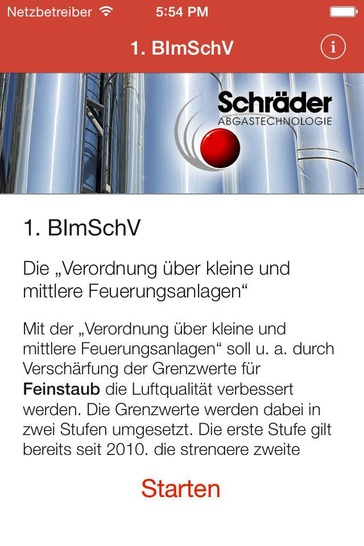 Um sich schnell und einfach eine Übersicht zu den Feinstaubgrenzwerten zu verschaffen, hat Schräder jetzt eine einzigartige App konzipiert.