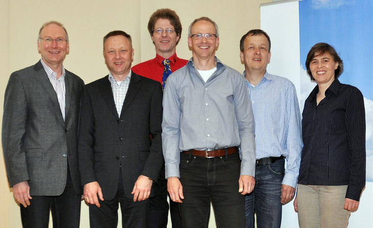 Die neuen Vorstandsmitglieder des FLiB (v.l.): Vorsitzender Wilfried Walther, Stellvertreter Johannes Lötfering, Beisitzer Michael Meyer-Olbersleben, Martin Giebeler, Torsten Bolender und Stefanie Rolfsmeier.