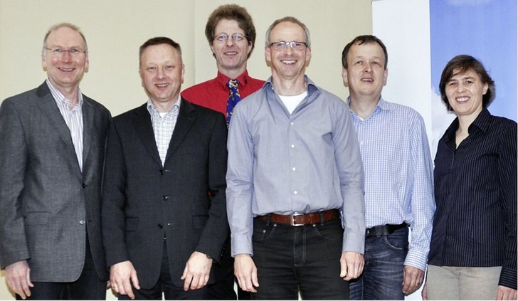 Die neuen Vorstandsmitglieder des FLiB (v.l.): Vorsitzender Wilfried Walther, Stellvertreter Johannes Lötfering, Bei­sitzer Michael Meyer-Olbersleben, Martin Giebeler, Torsten Bolender und Stefanie Rolfsmeier.