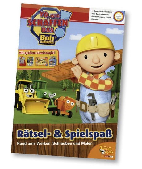 Mitbringsel für den Nachwuchs im Vorschul­alter: Bob, der Baumeister, lädt zum Mitmachen ein.