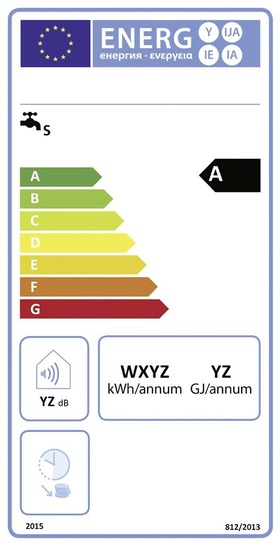 Was wir von Kühlschränken und Wasch­maschinen bereits kennen, wird künftig auch Standard bei Warmwassergeräten sein — ein Energielabel, welches die Energieeffizienzklasse des jeweiligen Gerätes darstellt.