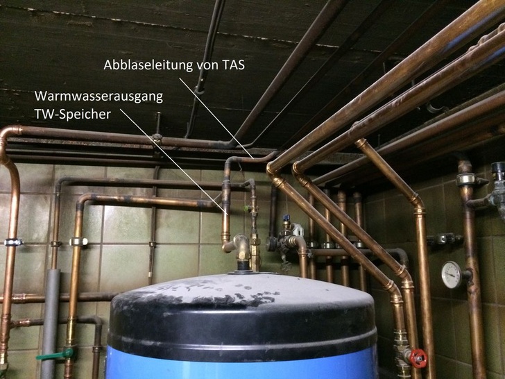 Die Anlage ist fast 30 Jahre alt und das Heizungswasser hat bestimmt nicht einmal in der Trinkwasserleitung zirkuliert.