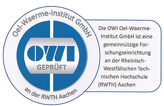 <p>
</p>

<p>
Mit diesem Qualitätssiegel zertifiziert das OWI Brennstoffadditive, die das neue Testverfahren bestanden haben. 
</p> - © Grafik: OWI

