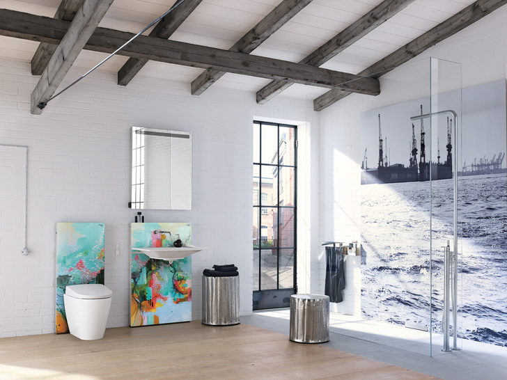 Mit seiner Publikumsaktion Artists for Monolith zeigt Geberit, wie Sanitärtechnik und Kunst Hand in Hand gehen.