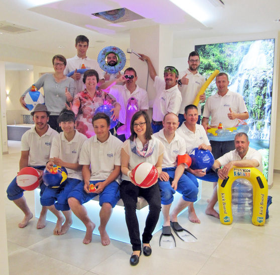 Handwerkliches Votum: Das agile Büttner-Team in Wülfershausen gab dem Tag des Bades unter dem Strich das Prädikat “Klasse“.