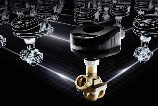 
Der Stellantrieb Novocon von Danfoss in Kombination mit AB-QM-Ventilen soll die Gebäudeautomation erheblich vereinfachen.
