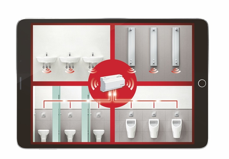 Das System eSchell basiert auf einem Wassermanagement-Server mit Ethernet- und WLAN-Schnittstelle.