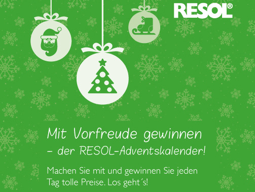 Erstmals bietet Resol einen Adventskalender für den Handwerker.