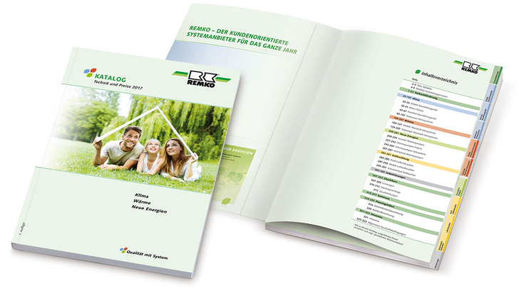 Der Produktkataklog 2017 von Remko bietet auch Tipps zur Verkaufsförderung.