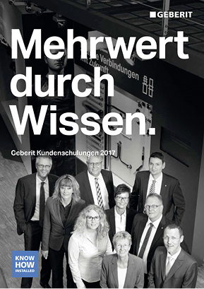



Geberit hat die Schulungsangebote des Keramag-Bäderforums in das eigene Seminarprogramm 2017 integriert.
