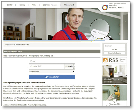 
Die Serviceseite ist jetzt besser verlinkt und berücksichtigt viele Tätigkeitsfelder.
