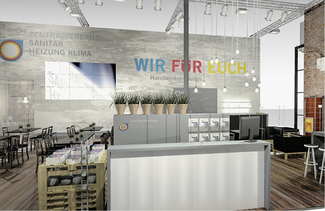 
Anlaufstelle für Mitgliedsbetriebe auf der ISH: Der Zentralverband ist in Halle 8, Stand C 94, präsent.
