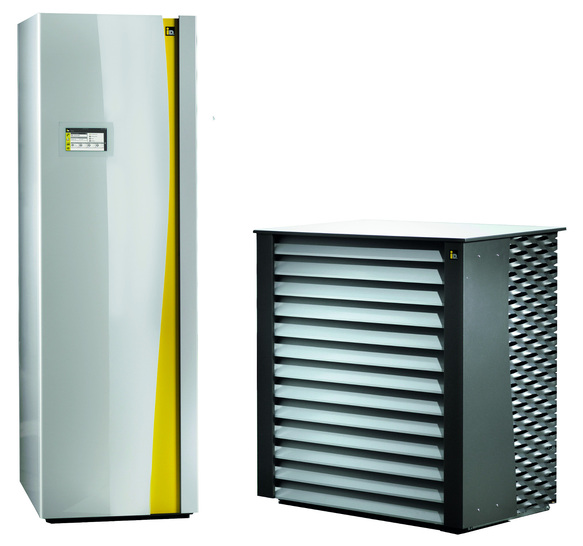 Die kompakte iDM Wärmepumpe iPump gibt es in 2 Varianten: Erdwärme oder Luft/Wasser.