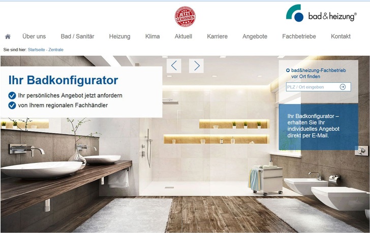 Highlight: Der neue Badkonfigurator