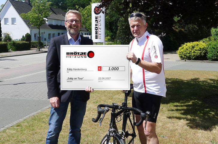 Eddy Hardenberg (li.) und Thorsten Engel, Bereichsleiter Verkauf Brötje