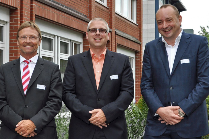 BTGA-Hauptgeschäftsführer Günther Mertz, der designierte Vorsitzende des Fachbereichs “Kältetechnik“ Jörn Stiegelmeier und BTGA-Präsident Hermann Sperber (v.l.n.r.)