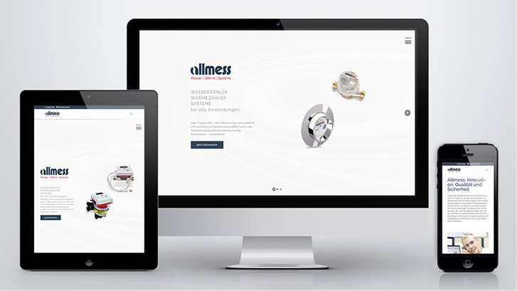 <p>
</p>
<p>
Mit neuem Design und responsiver Technik präsentiert sich der neue Allmess-Internetauftritt.
</p> - © Allmess
 
Mit neuem Design und responsiver Technik präsentiert sich der neue Allmess-Internetauftritt.