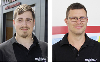 



Leiten mobiheat in Österreich: Markus Kroißl und Clemens Planitzer.
