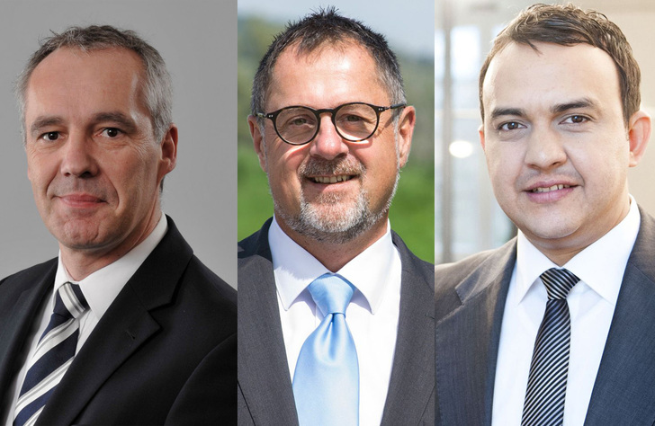 Markus Friedrichs, Andreas Lingner, Mohamed Alami (v.l.n.r.)
