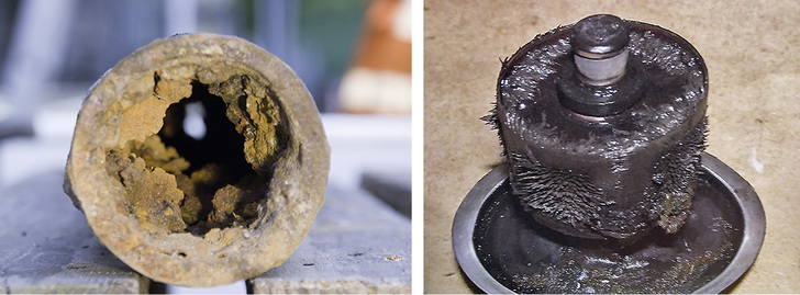 





Typische Schäden in Heizungsanlagen ohne aufbereitetes Heizungswasser.

