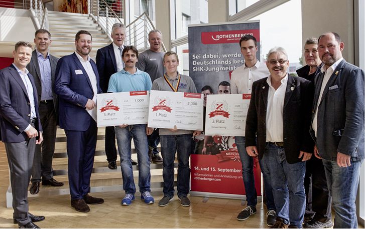 <p>
</p>

<p>
Die Teilnehmer und Gewinner des Rothenberger-Meisterpreises.
</p> - © Rothenberger


