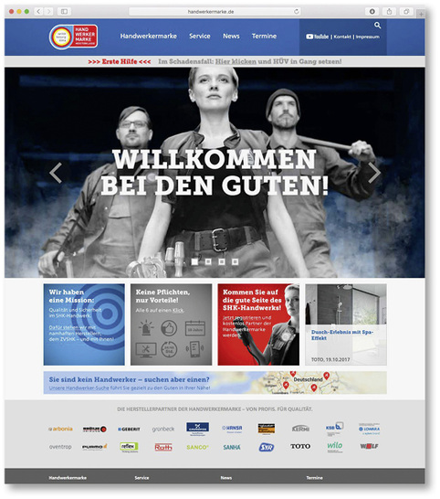 



Der Webauftritt der Handwerkermarke wurde neu gestaltet.

