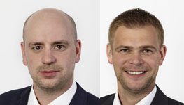 Martin Reuland (li.), Tim Debus