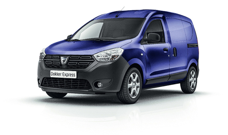 
Der facegeliftete Kompaktlieferwagen Dacia Dokker Express.



