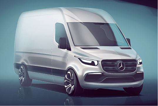 
Die dritte Generation des Mercedes Sprinter hat im Februar 2018 Premiere.



